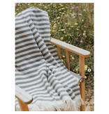 Torres Novas 1845 Serviette de plage Barra, Noir - 100 x 180 cm - 100% Coton