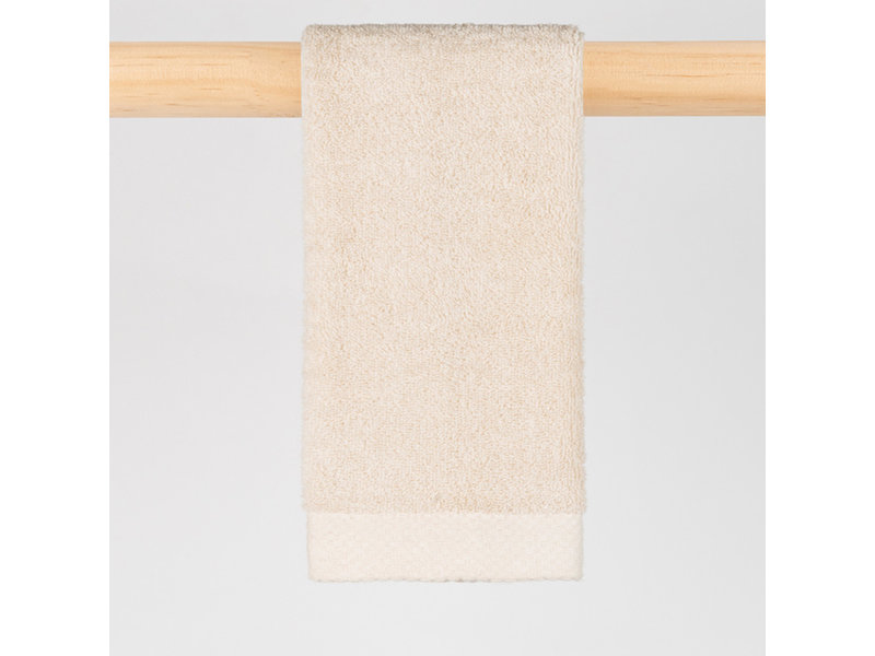 Torres Novas 1845 Textiel Serviette invité DO ZERO, Naturel - 30 x 50 cm - 100% Coton