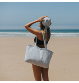 Torres Novas 1845 Textiel Strandtasche Santa Maria, Grau - 41 x 29 x 14 cm - Baumwolle