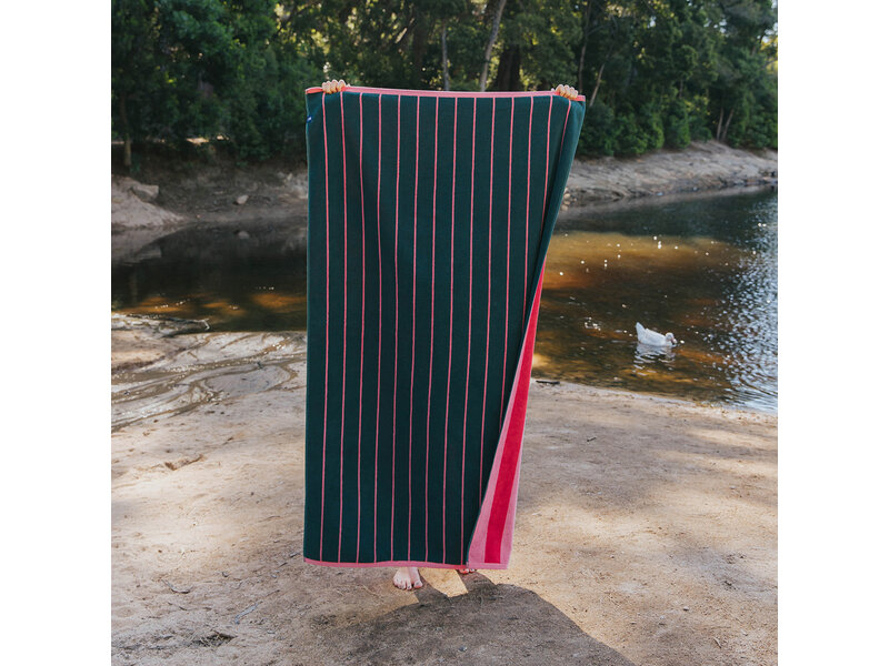 Torres Novas 1845 Beach towel Pena, Pink - 100 x 180 cm - 100% Cotton