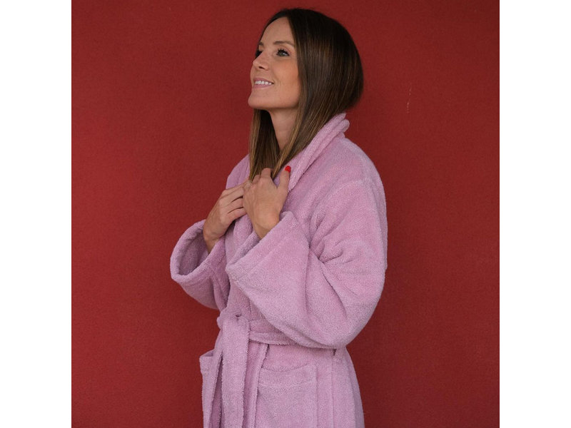 Torres Novas 1845 Bathrobe Old Pink - X Large - Unisex - 100% Cotton