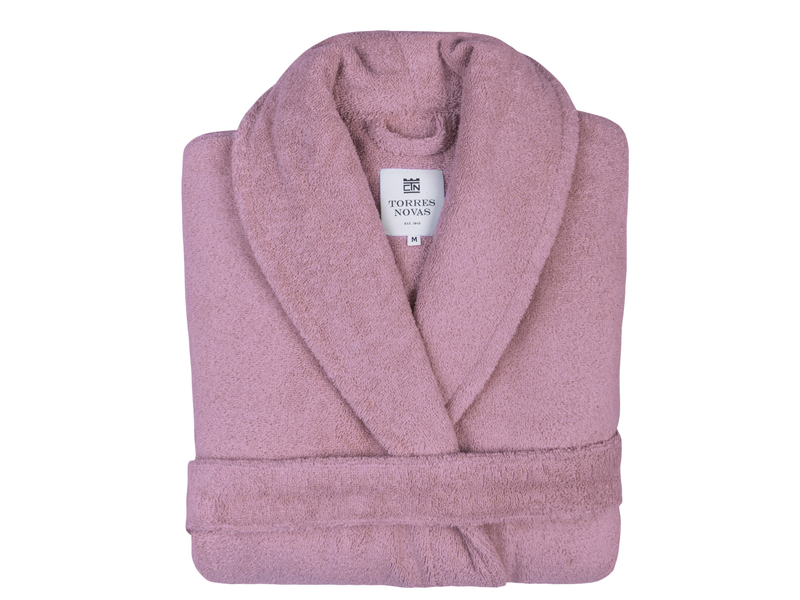 Torres Novas 1845 Bathrobe Old Pink - Medium - Unisex - 100% Cotton