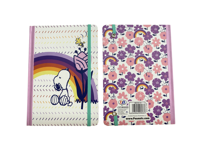 Snoopy Carnet, Arc-en-ciel - A5 - 14,9 x 21 cm