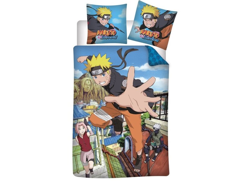 Naruto Bettbezug Shippuden – Einzelbett – 140 x 200 cm – Baumwolle