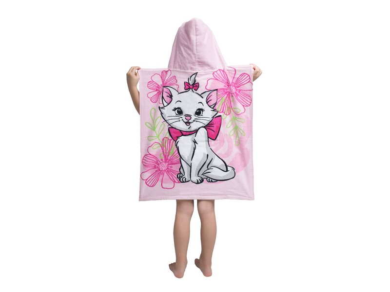 Disney Marie Cat Poncho / Badeumhang Flower - 50 x 115 cm - Baumwolle