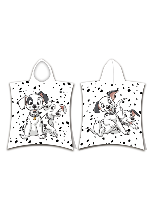 Disney 101 Dalmatiërs Poncho / Badcape Puppies 50 x 115 Katoen