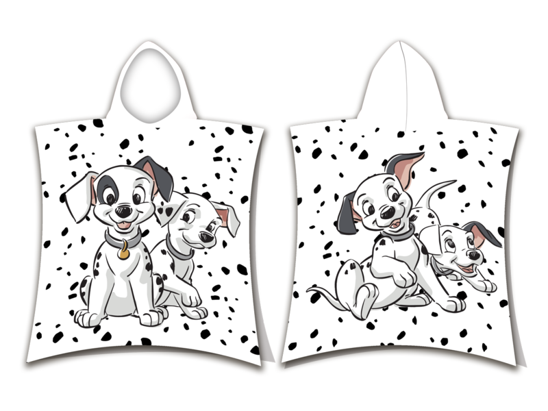 Disney 101 Dalmatiërs Poncho / Badcape Puppies - 50 x 115 cm - Katoen