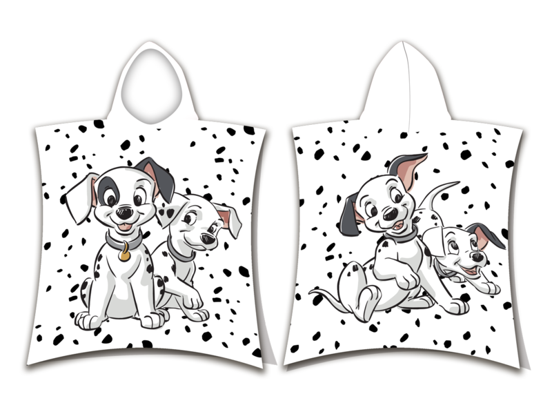 Disney 101 Dalmatiërs Poncho / Cape de bain Puppies - 50 x 115 cm - Coton