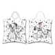 Poncho / Badeumhang Puppies 50 x 115 Baumwolle