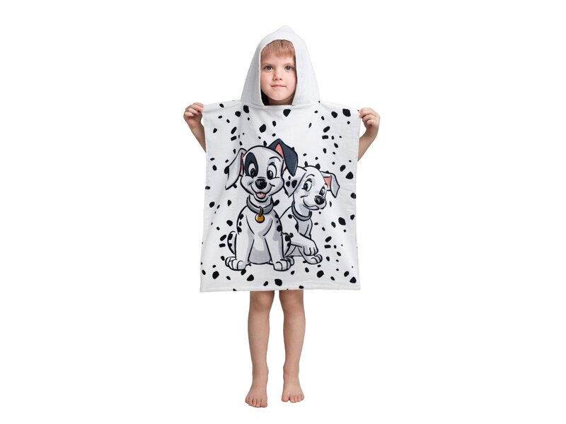 Disney 101 Dalmatiërs Poncho / Badcape Puppies - 50 x 115 cm - Katoen