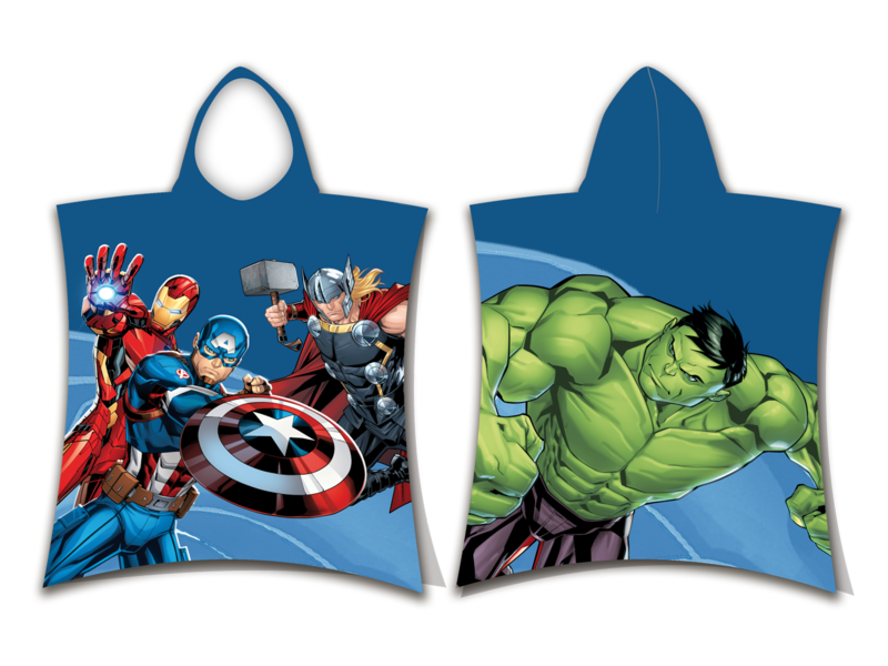 Marvel Avengers Poncho / Badeumhang Action - 50 x 115 cm - Baumwolle