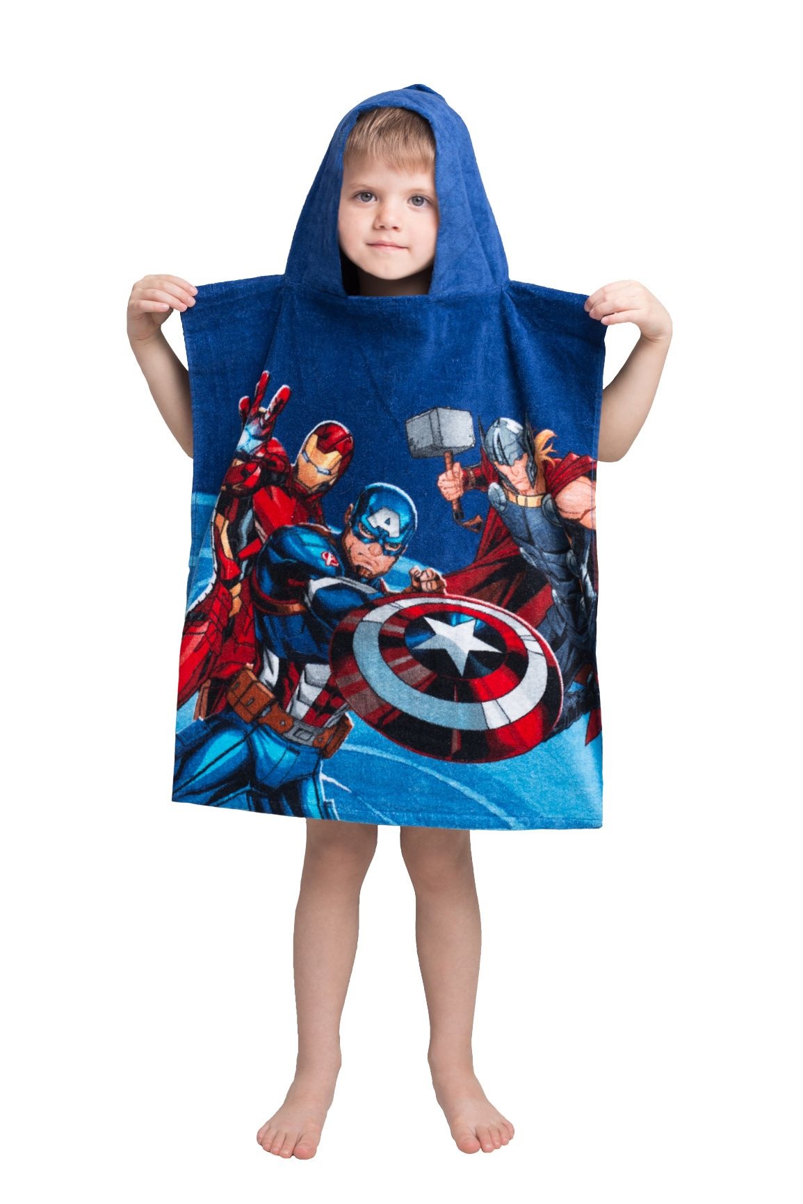 Marvel Avengers poncho 50 x 115 cm cotton - SimbaShop.nl