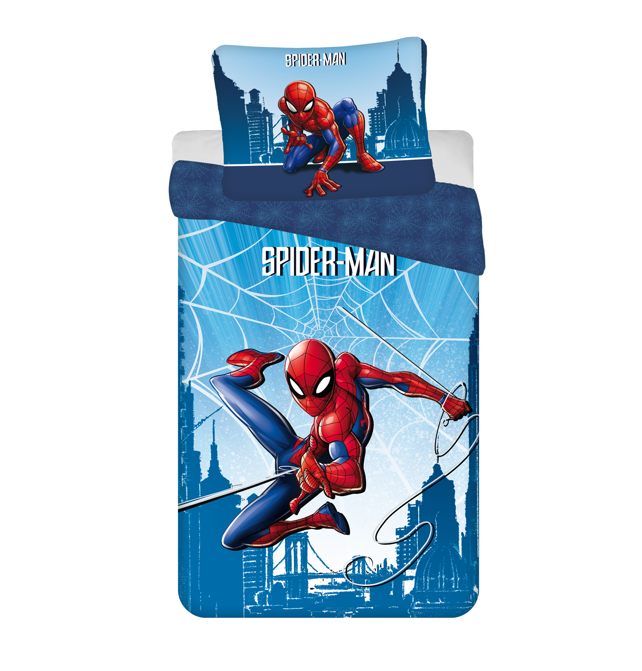 Housse de couette Spiderman - Seul - 140 x 200 cm - Coton 