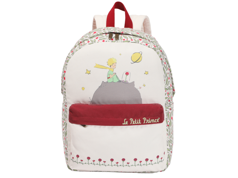 De Kleine Prins Backpack, Rose - 40 x 29 x 11 cm - Cotton / Polyester