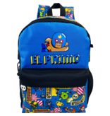 Brawl Stars Backpack, Pin Stars - 40 x 29 x 11 cm - Polyester