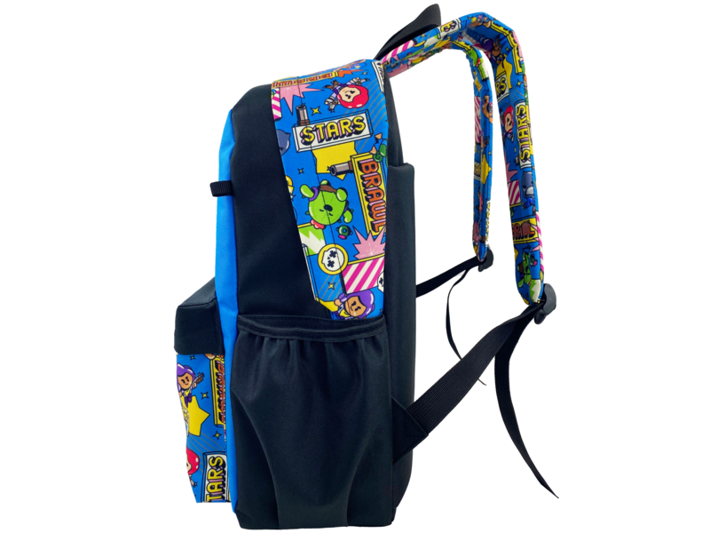 Brawl Stars Rucksack, Pin Stars – 40 x 29 x 11 cm – Polyester