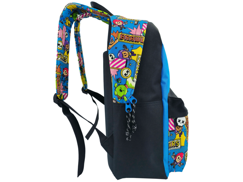 Brawl Stars Rucksack, Pin Stars – 40 x 29 x 11 cm – Polyester