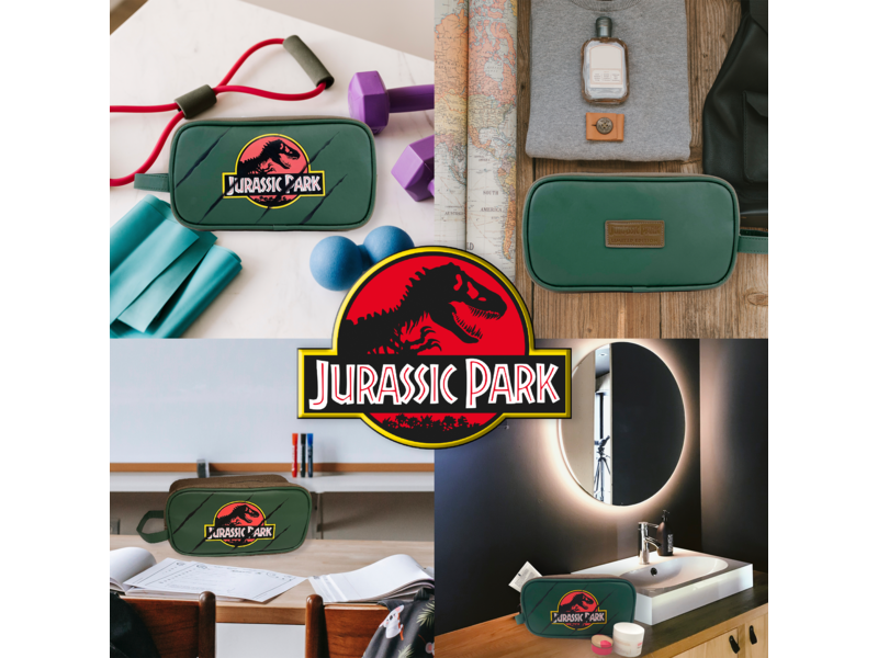 Jurassic Park Kulturbeutel, Explorer – 25 x 13 x 10 cm – Polyester/Baumwolle