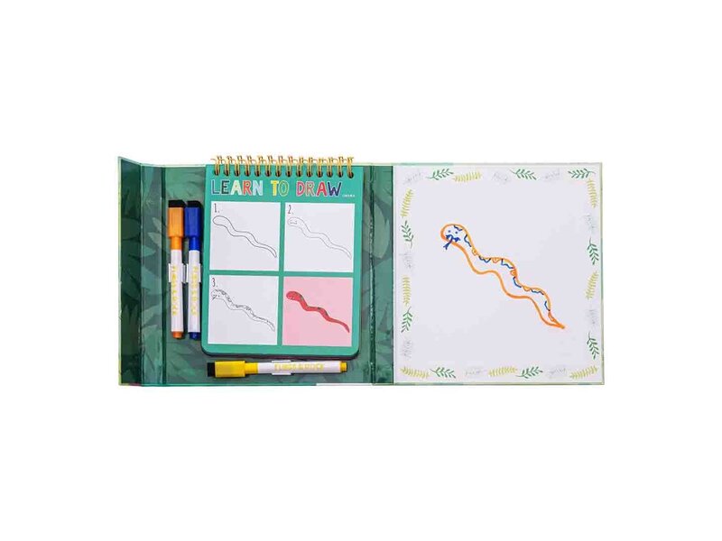 Floss & Rock Drawing Practice Set, Jungle - 18 x 18.5 x 2 cm - Multi