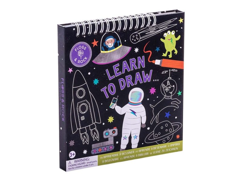 Floss & Rock Drawing Practice Set, Space - 18 x 18.5 x 2 cm - Multi