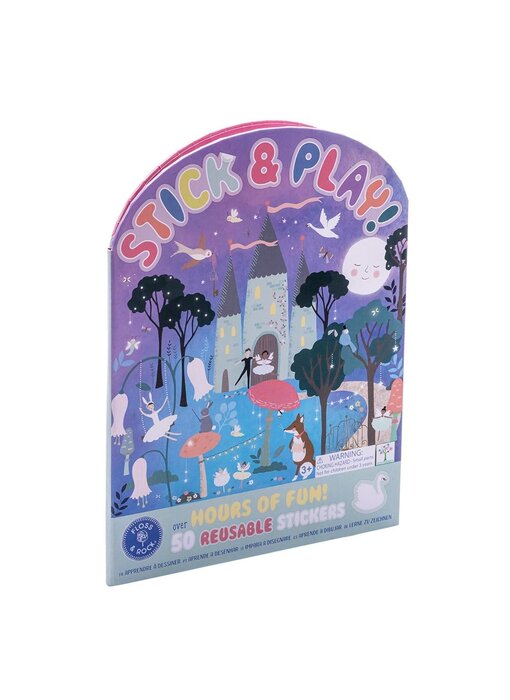 Floss & Rock Sticker book with reusable stickers Swan Lake