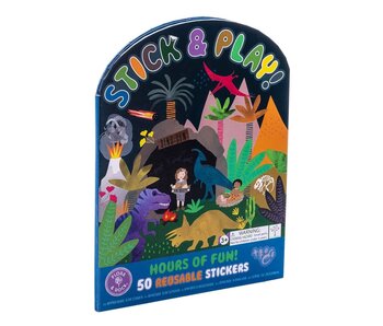 Floss & Rock Sticker book with reusable stickers Dino