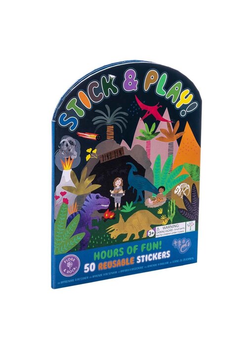 Floss & Rock Sticker book with reusable stickers Dino