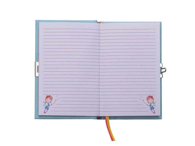 Floss & Rock Diary Rainbow Elf - 15 x 10 x 1.5 cm - with scent, stickers & lock