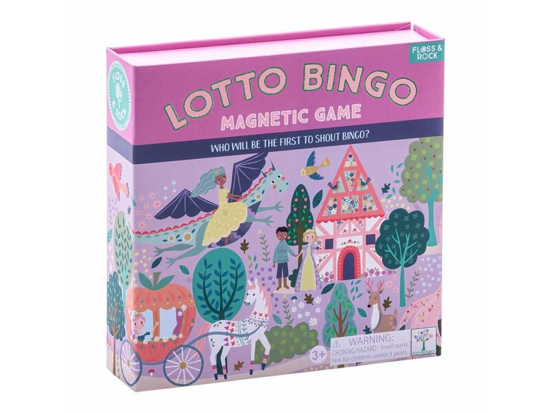 Floss & Rock Lotto-/Bingospiel, Märchen – 17 x 17 x 4 cm – Multi