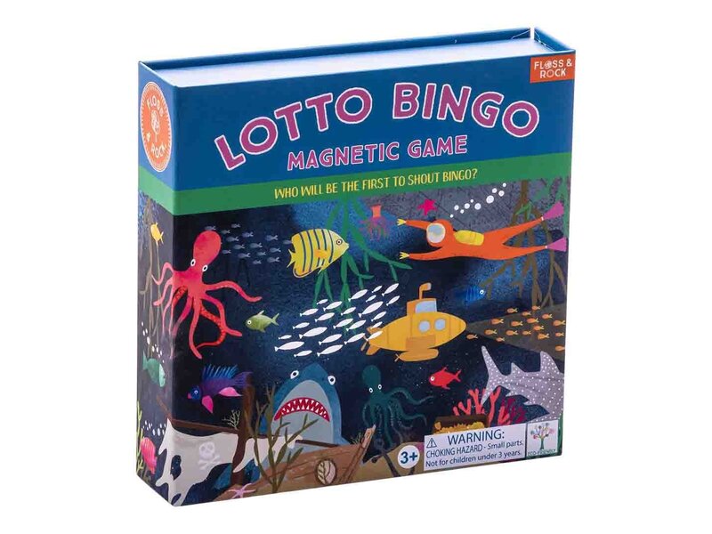 Floss & Rock Lotto / Bingo game, Ocean - 17 x 17 x 4 cm - Multi