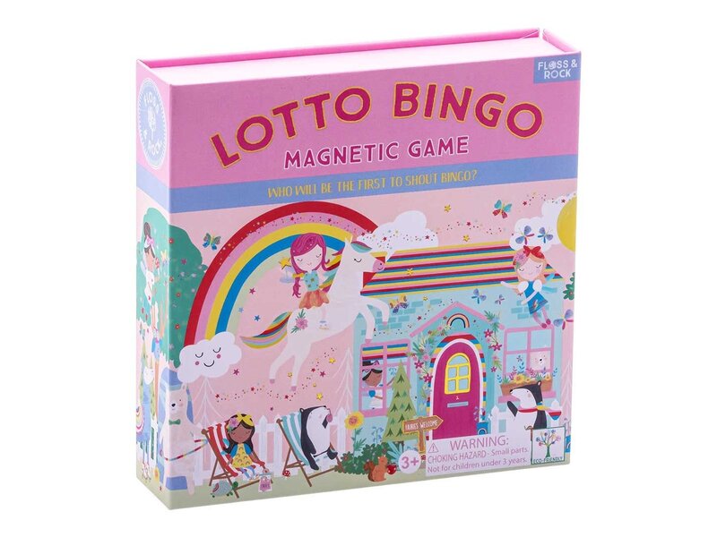 Floss & Rock Loto / Jeu de bingo, Elfe arc-en-ciel - 17 x 17 x 4 cm - Multi