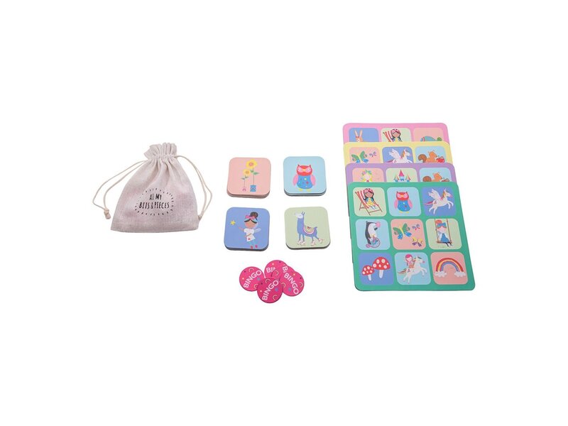 Floss & Rock Lotto / Bingo spel, Regenboog Elfje - 17 x 17 x 4 cm - Multi