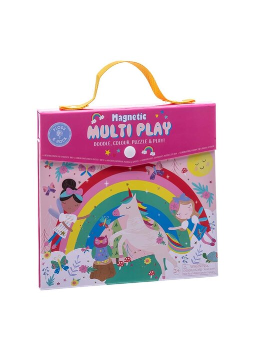 Floss & Rock Magnetische Spieluhr Regenbogenfee 4-in-1