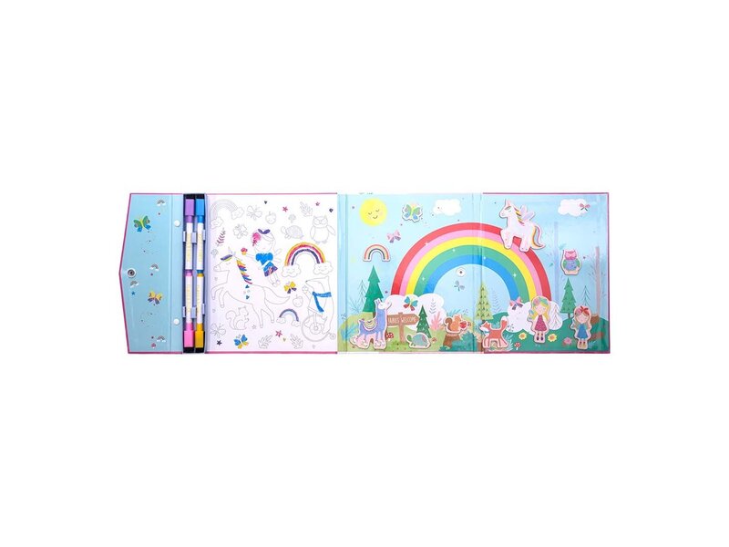 Floss & Rock Magnetic Music Box, Rainbow Fairy - 4 in 1 - 23.5 x 22.5 x 2cm