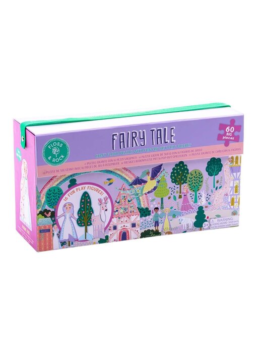 Floss & Rock Puzzle de sol Fairytale 60 pièces avec figurines pop-out