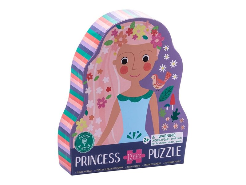 Floss & Rock Puzzle, Prinzessin - 12 Teile - ca. 25 x 34 cm