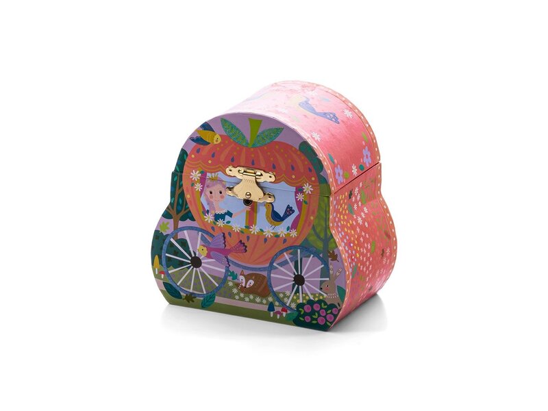 Floss & Rock Music / Jewelery box, Fairytale carriage - 13 x 13 x 8.5 cm - Multi