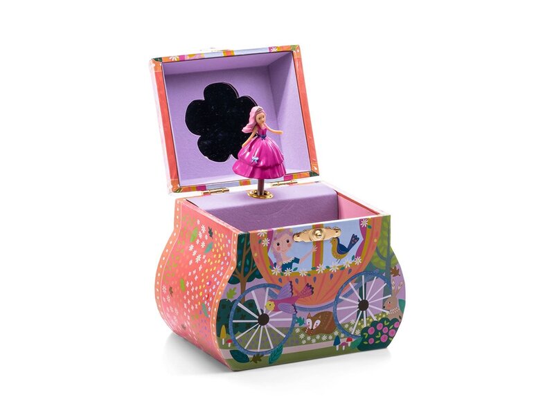 Floss & Rock Music / Jewelery box, Fairytale carriage - 13 x 13 x 8.5 cm - Multi