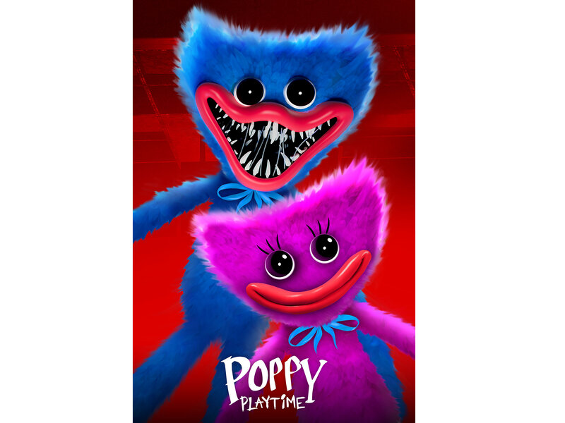 Poppy Playtime Fleece deken Huggy Kissy - 130 x 170 cm - Polyester