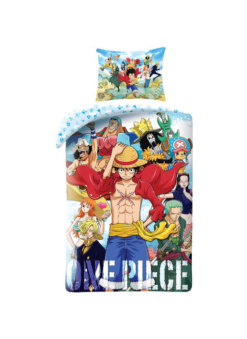 One Piece Dekbedovertrek Straw Hat 140 x 200 + 70 x 90 Katoen