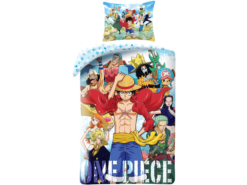 One Piece Duvet cover, Straw Hat - Single - 140 x 200 cm - Cotton