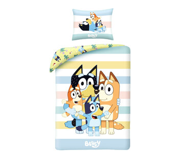 Bluey Duvet cover Family 140 x 200 + 70 x 90 Cotton