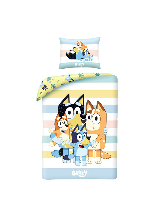 Bluey Dekbedovertrek Family 140 x 200 + 70 x 90 Katoen