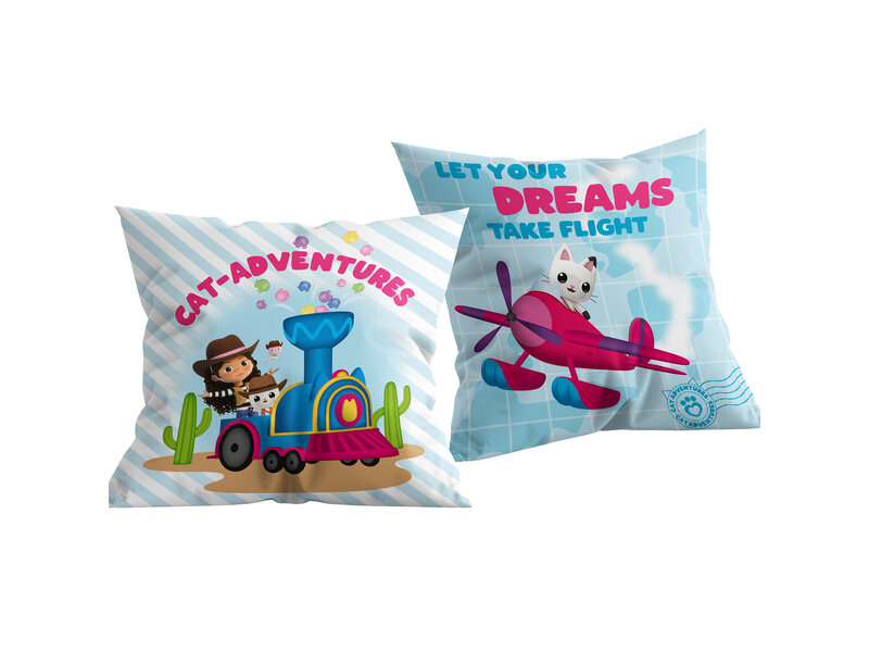 Gabby's poppenhuis Coussin, Cat Adventure - 40 x 40 cm - Polyester