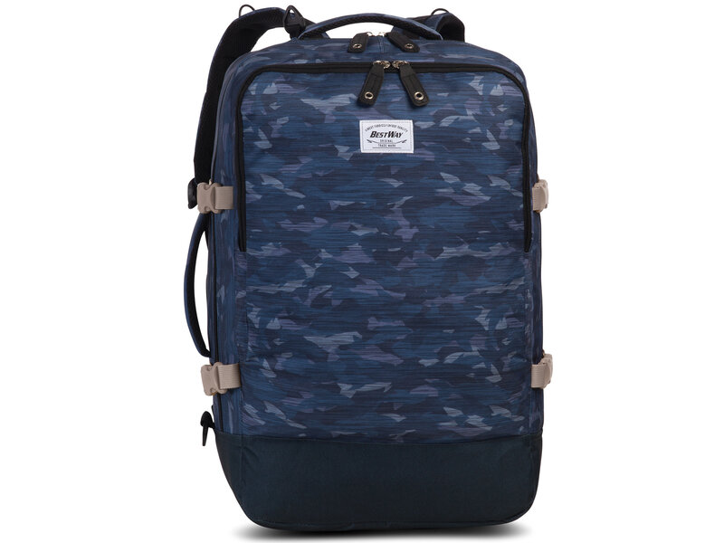 Bestway Sac à dos de voyage, Bleu gris - 54 x 35 x 23 cm - Polyester