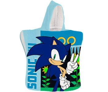Sonic the Hedgehog Poncho Peace 50 x 100 cm Polyester