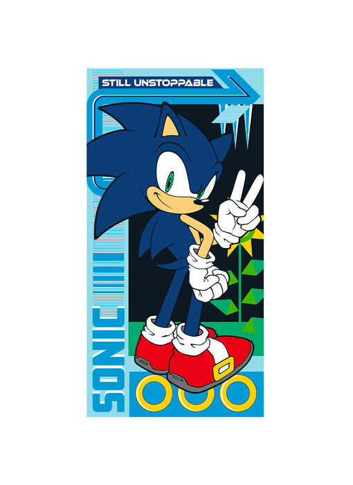 Sonic the Hedgehog Beach towel Still Unstoppable 70 x 140 cm Polyester