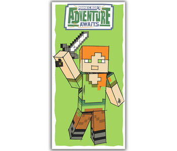 Minecraft Beach towel Adventure Awaits 70 x 140 cm Polyester