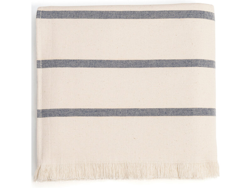 Torres Novas 1845 Serviette de plage Boa-Nova, Bleu - 180 x 180 cm - 100% Coton