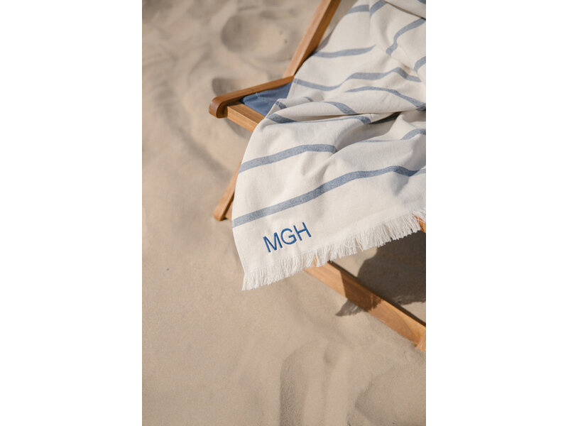 Torres Novas 1845 Textiel Beach towel Boa-Nova, Navy - 70 x 130 cm - 100% Cotton
